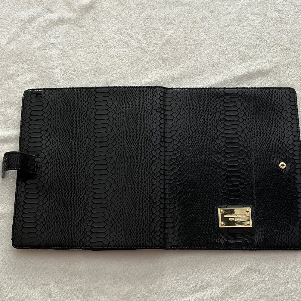 Michael Kors Black Embossed Tablet Cover bin 34